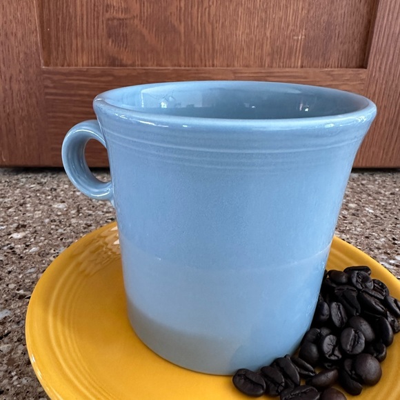 Fiesta ware mug. Periwinkle. Height: 3.75” Width: 3.5” - Picture 1 of 10